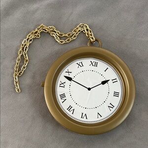 Plastic costume clock with chain